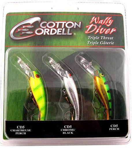 Cotton Cordell Wally Diver Crankbait 3PK #1 SKU - 925864