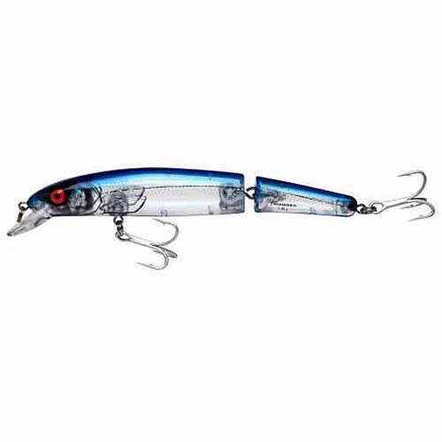 Bomber Magnum Jointed Long a Crankbait 7  Silver Flash Blue Back 1 7/8 Oz.